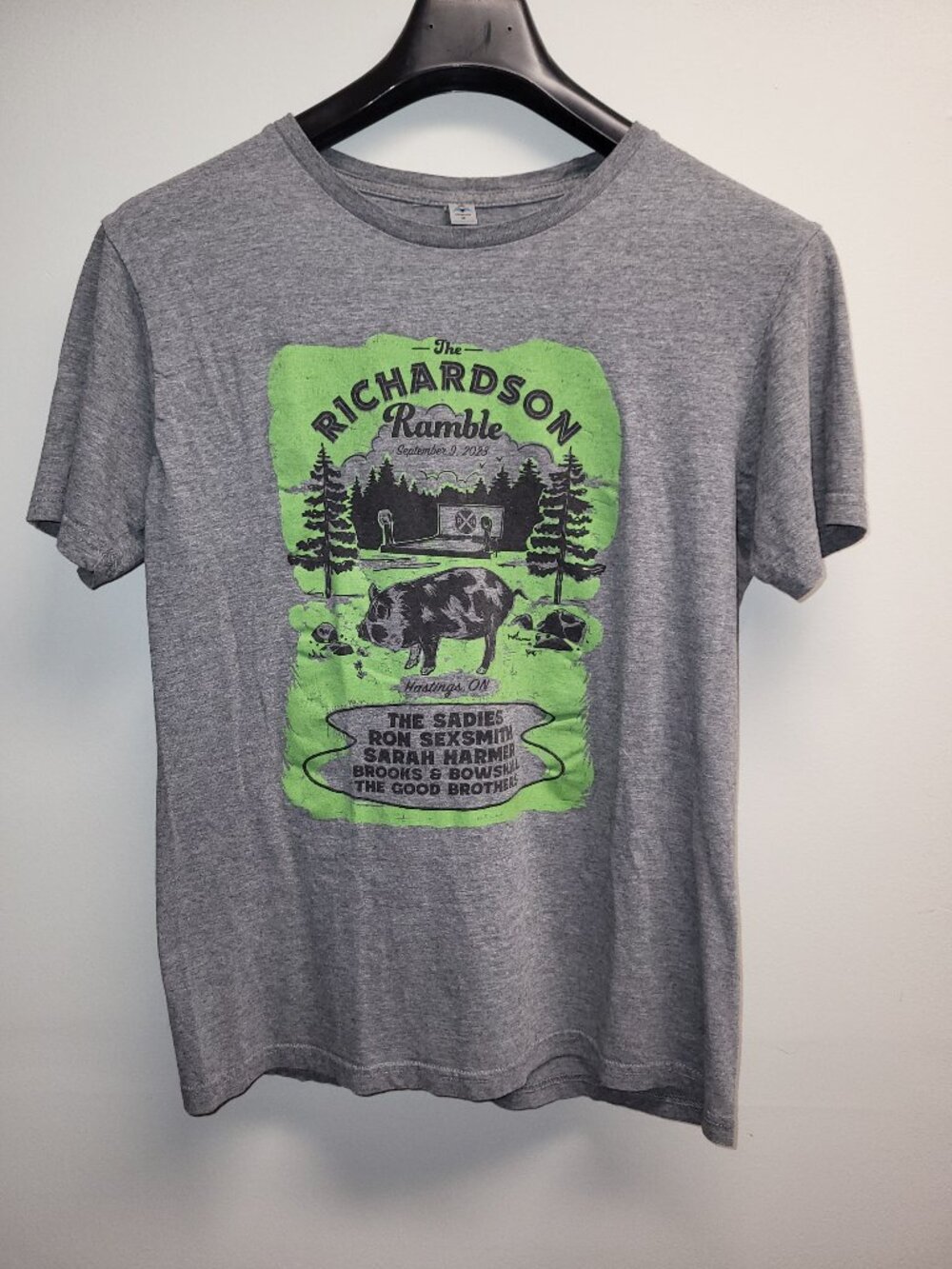 MITEX Hastings Ontario Concert T-Shirt Men’s Medium Grey Graphic Band Tee